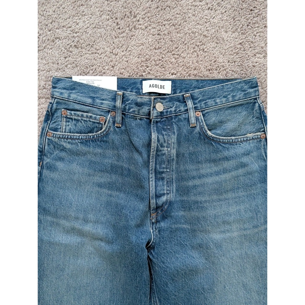 NWT Agolde Jeans Womens 28 (Fits 30x29) 90s Pinch Waist High Rise Circulate Wash - Picture 4 of 16